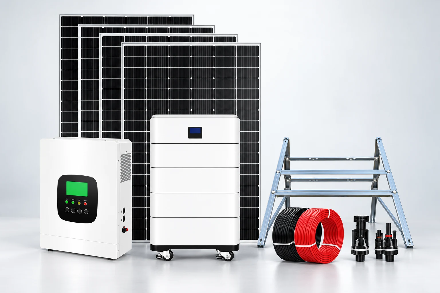 10kW 离网太阳能发电系统套装
