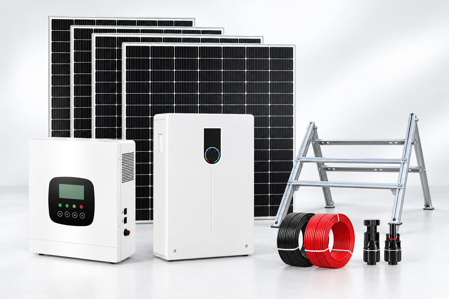 3kW 离网太阳能发电系统套装
